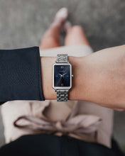 Load image into Gallery viewer, Ava Petite - Brushed Silver + Turkish Blue